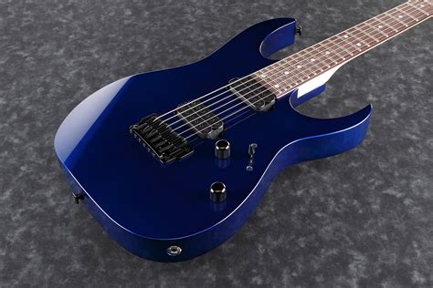 black and blue electric guitar